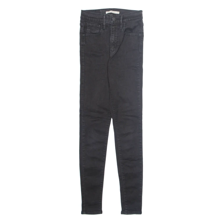 LEVI'S Mile High Womens Jeans Black Slim Skinny W25 L30