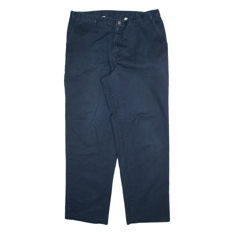 DICKIES Mens Trousers Blue Relaxed Straight W38 L32