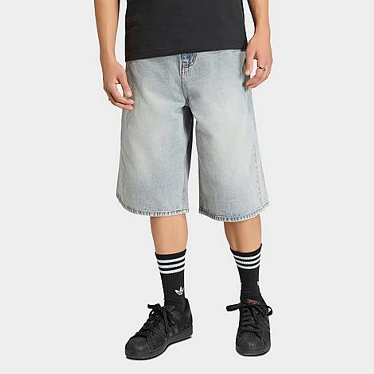 adidas Men's Originals Denim Shorts in Indigo Denim Size: 32