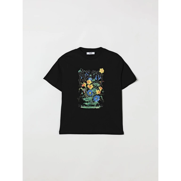 MSGM KIDS T-Shirt Kids color Black (S6MSJGTH204110)