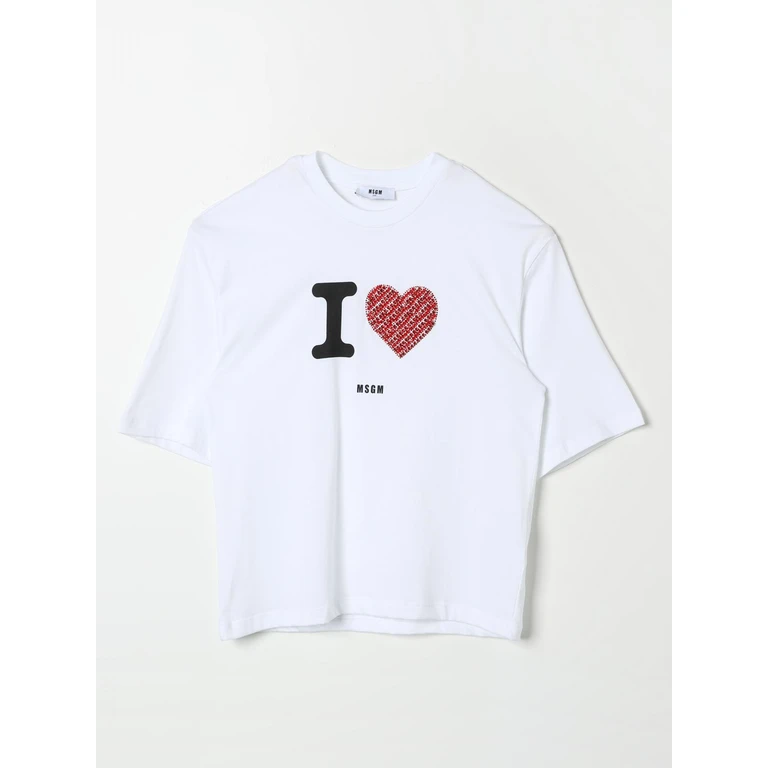 MSGM KIDS T-Shirt Kids color White (F4MSJGTH143001)