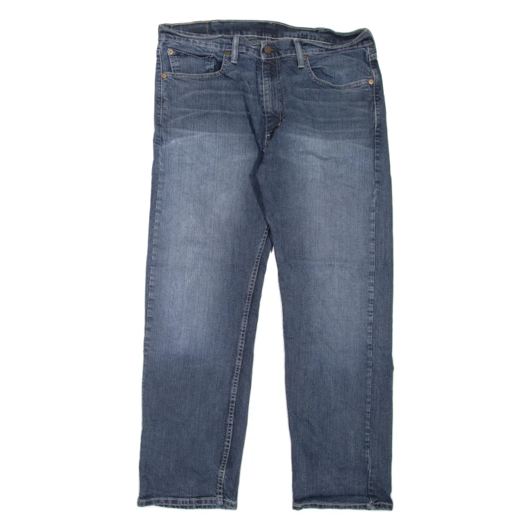 LEVI'S 505 Jeans Mens Blue Regular Straight Stone Wash W38 L30