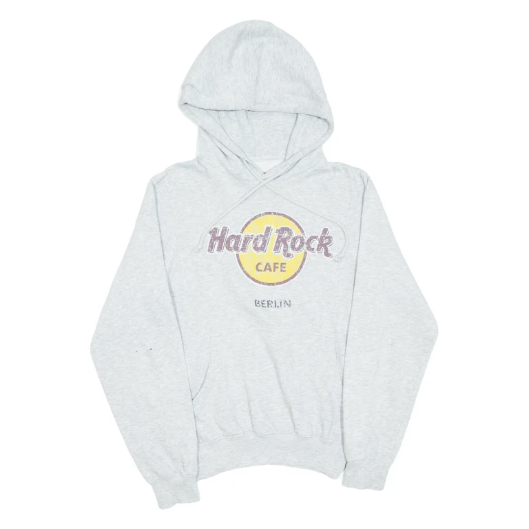 HARD ROCK CAFE Berlin Mens Grey Hoodie S
