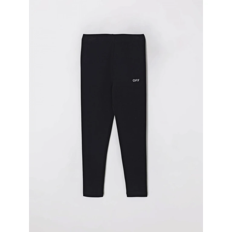 OFF-WHITE KIDS Pants Kids color Black (OGCD001F25JER0011001)
