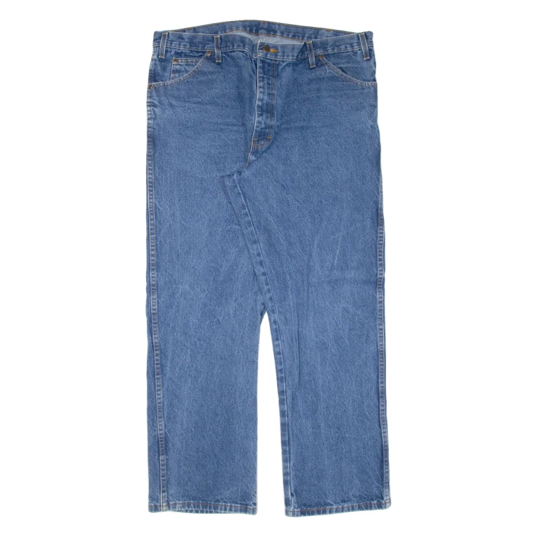 DICKIES Mens Jeans Blue Relaxed Straight W39 L31