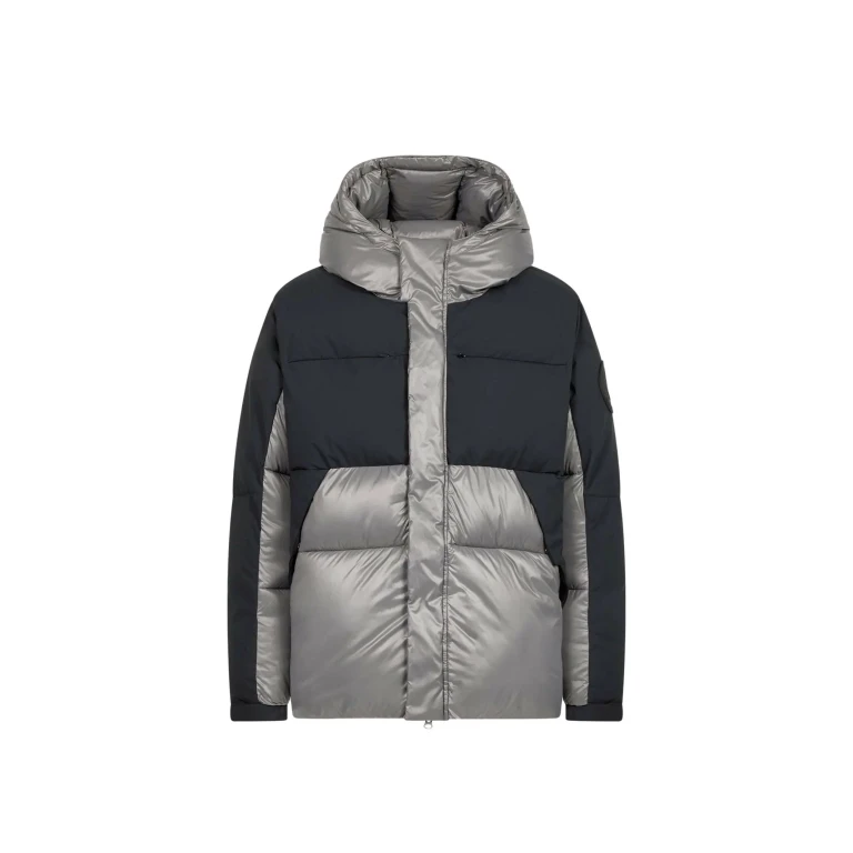 Luma Hooded Puffer Men Jacket Mid Grey/Black