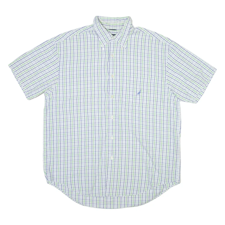NAUTICA Mens Shirt Blue Check L