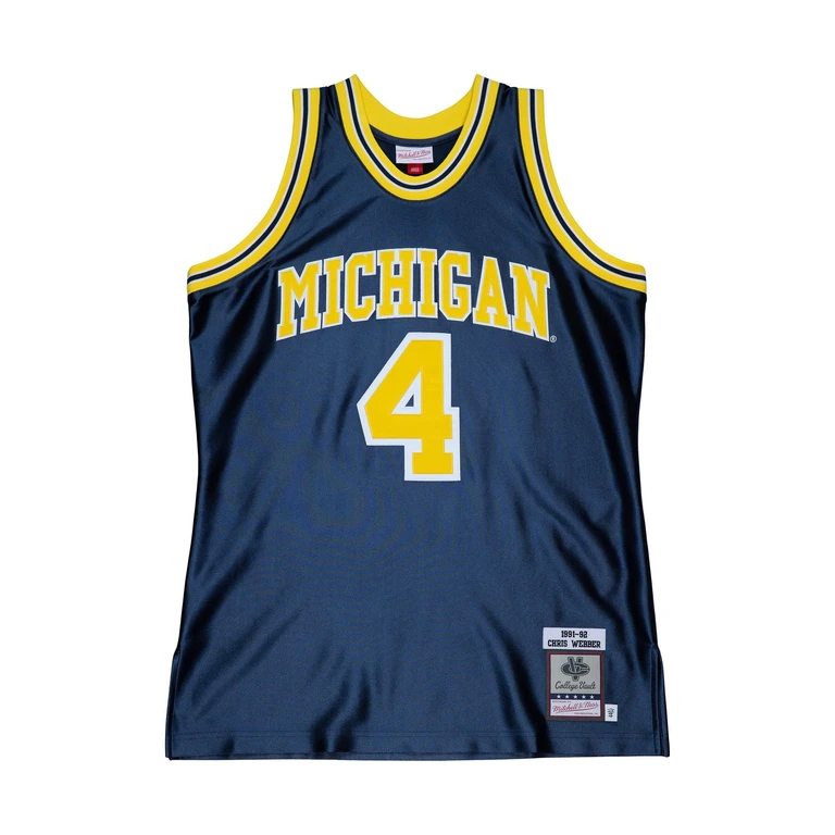 Men's Ncaa Road Jersey Michigan 1991 Chris Webber