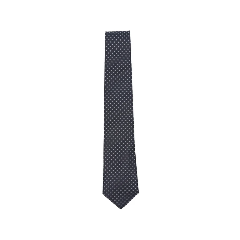 Canali Geometric-pattern Silk Tie