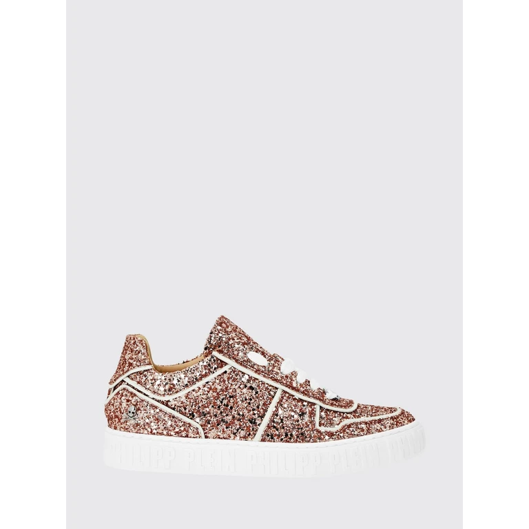 Low Top Glitter Technical Fabric Sneakers with Embroidery (AAASWSC2243PTE003N23)