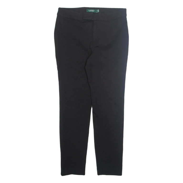 RALPH LAUREN Womens Trousers Black Slim Tapered W28 L27