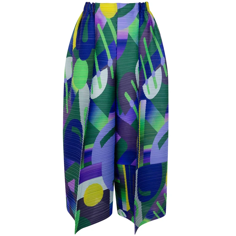 PLEATS PLEASE Pantaloni Bermuda "Playground"