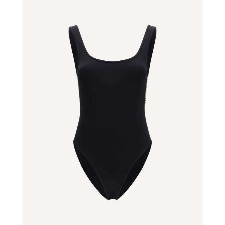 BURBERRY One-piece Swimsuit with Check trim Female M