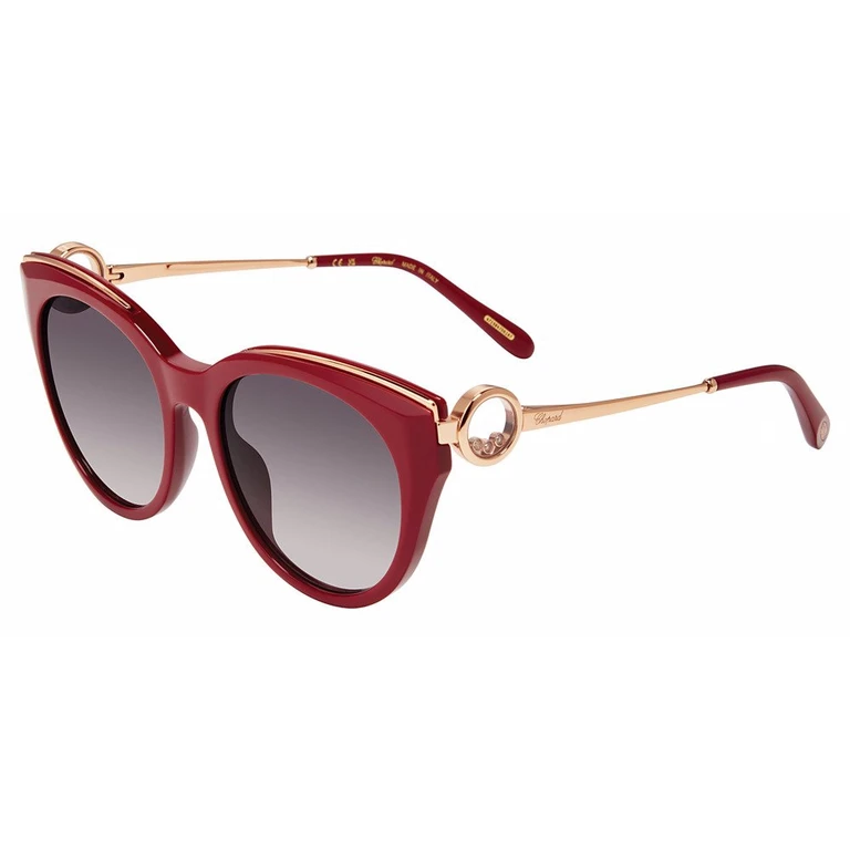 Chopard Bordeaux Gradient Butterfly Ladies Sunglasses SCHL04S 08LA 55