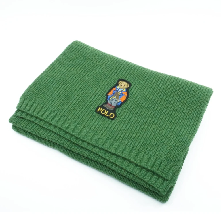 Men's Outdoor Bear Wool Blend Scarf Polos
