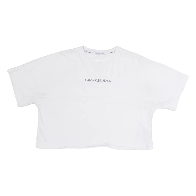 CALVIN KLEIN JEANS Crop Womens T-Shirt White M