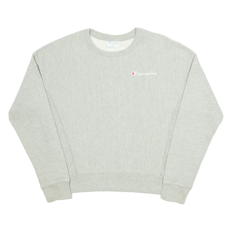 CHAMPION Mens Sweatshirt Grey S