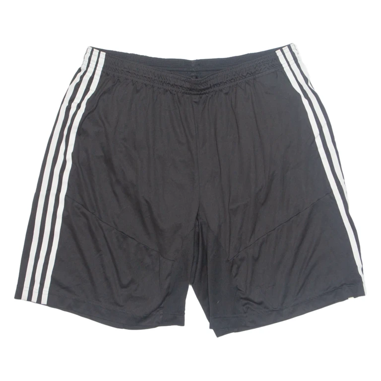 ADIDAS Mens Sports Shorts Black Relaxed L W31