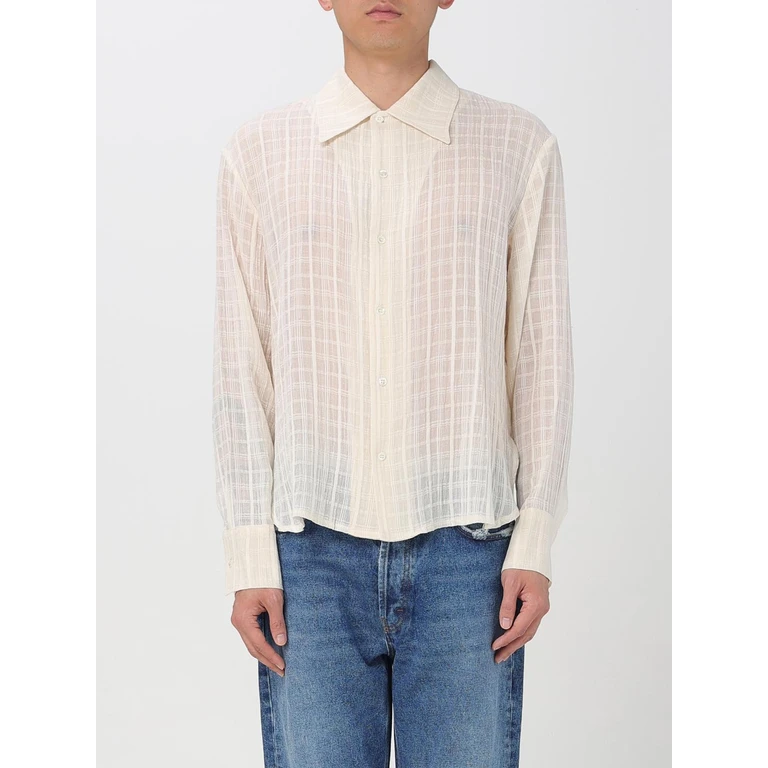 Shirt Men color Ivory (IGNACIOCLOUDWHITECHECK)