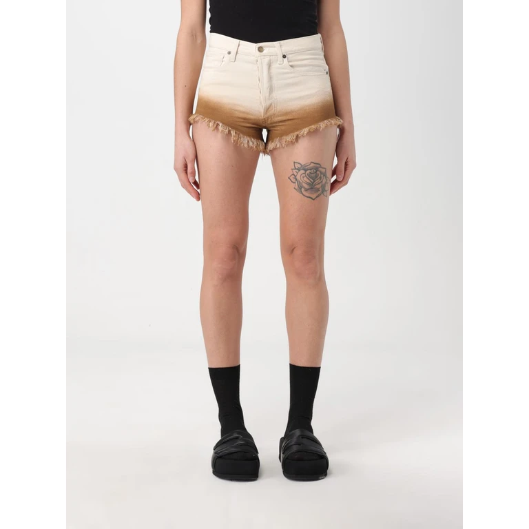 Shorts Woman color White (LWYC009R24DEN0010360)