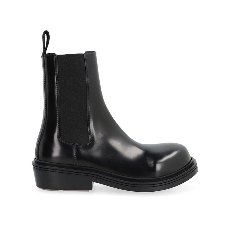 Bottega Veneta Black Calfskin Ankle Boots - Women