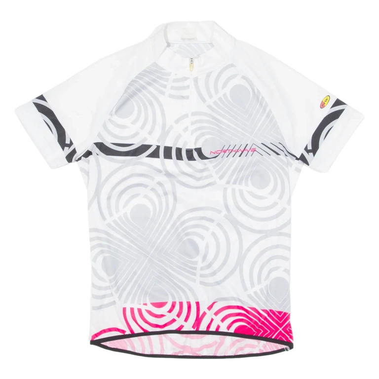 Cycling Womens Jersey White 1/4 Zip M