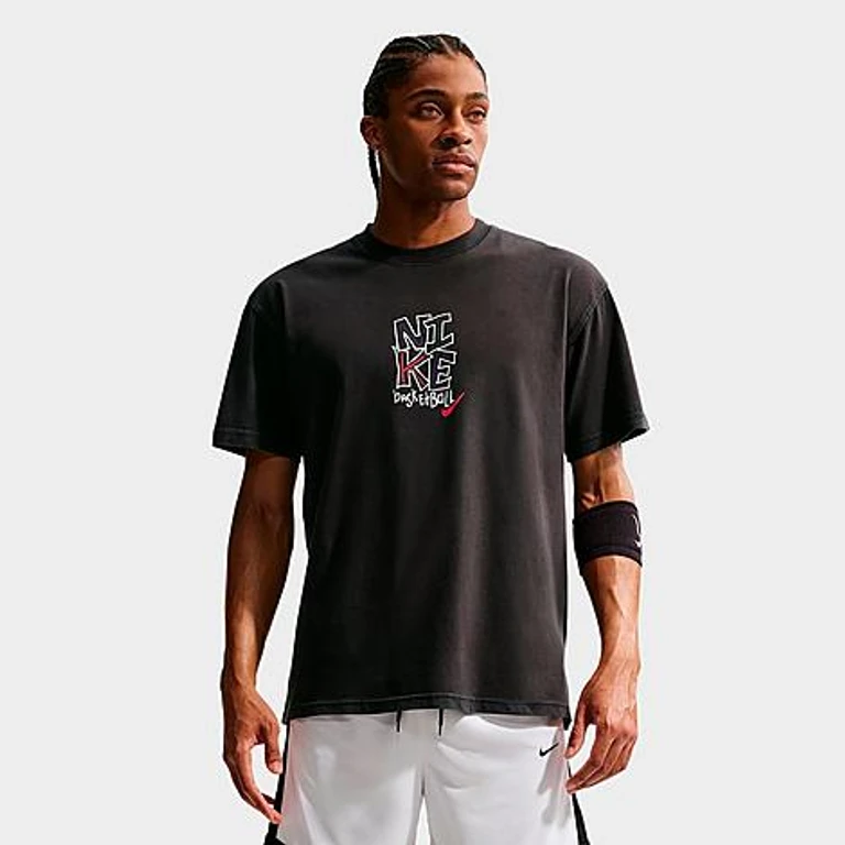 Nike Men's JDI Graphic Basketball T-Shirt in Off Noir Size: Small