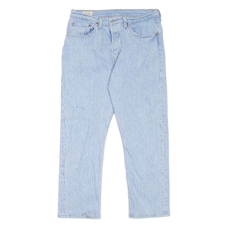 LEVI'S 501 Jeans Premium Womens Blue Regular Straight W30 L25