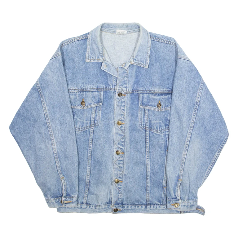Mens Denim Jacket Blue Cashmere L