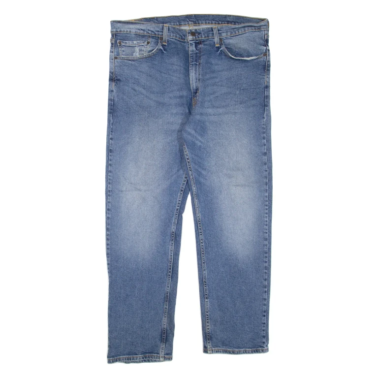 LEVI'S 505 Jeans Mens Blue Regular Straight Stone Wash W38 L30