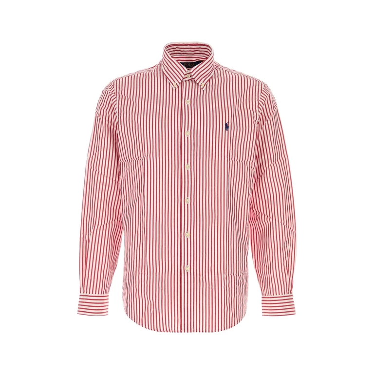 Polo Ralph Lauren Embroidered Cotton Shirt 3249hwhitebristolred Exterior: Camicie - Men