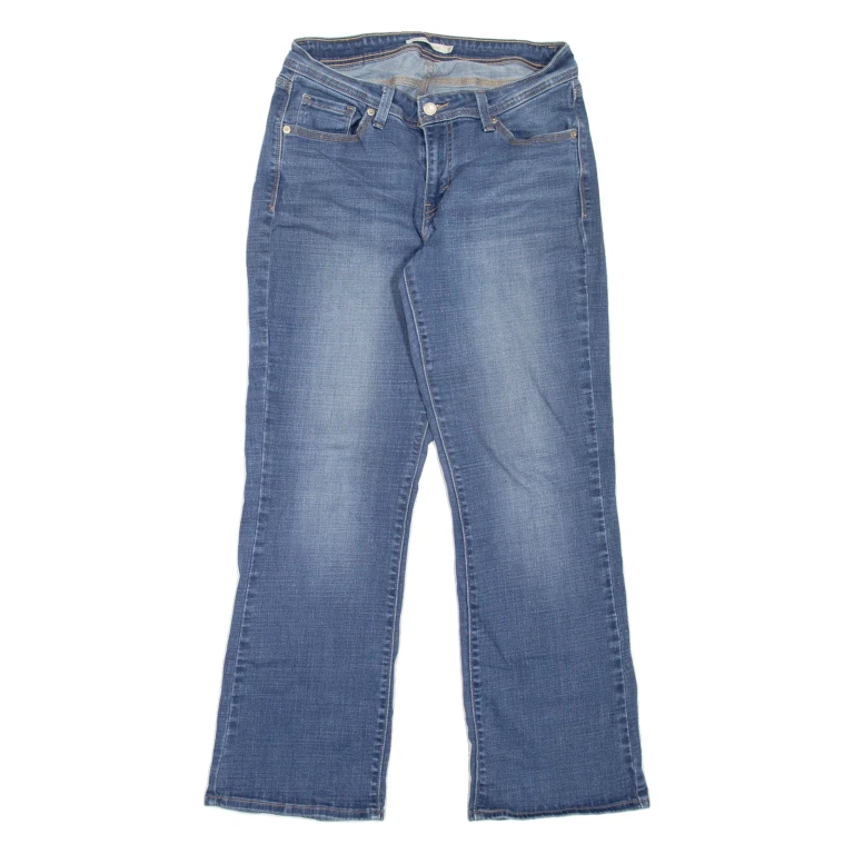 LEVI'S 529 Curvy Womens Jeans Blue Relaxed Bootcut Stone Wash W26 L30
