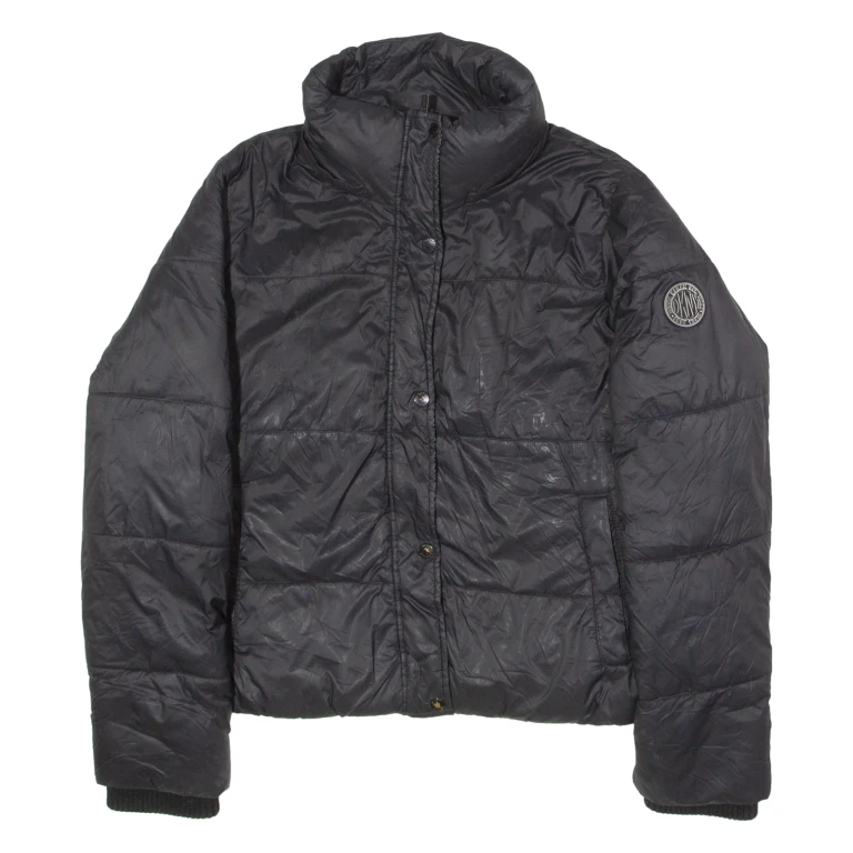 DKNY Sport Womens Puffer Jacket Black L
