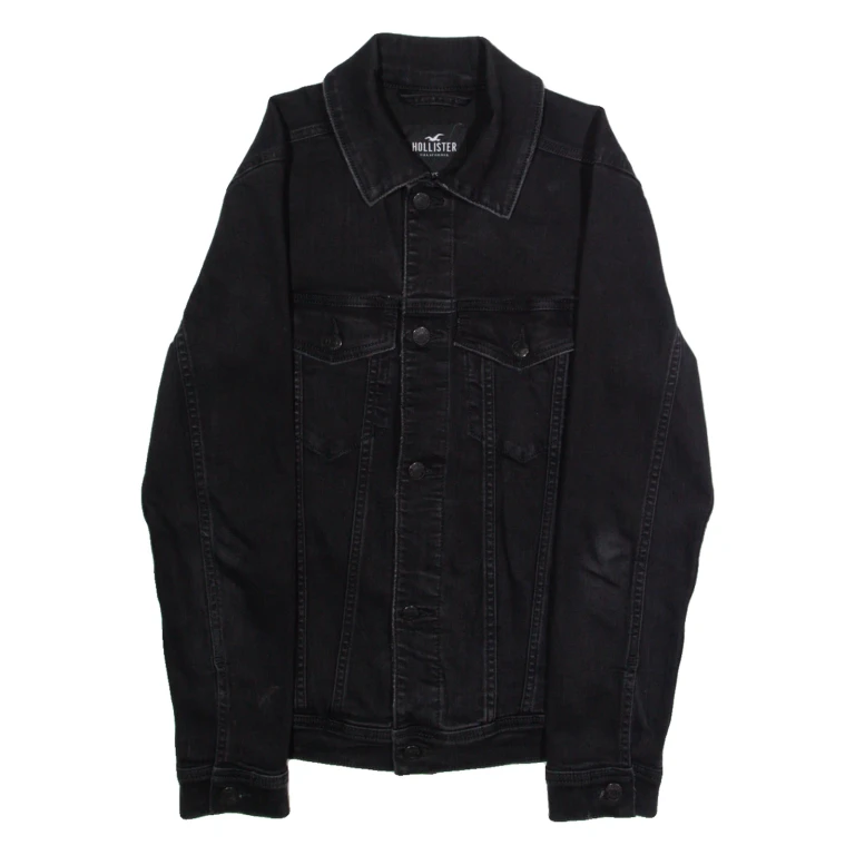 HOLLISTER Mens Jacket Black XS