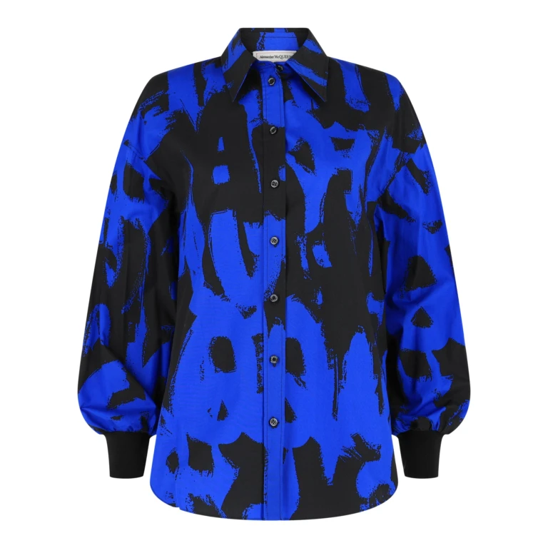 Graffiti Logo Button-Up Shirt