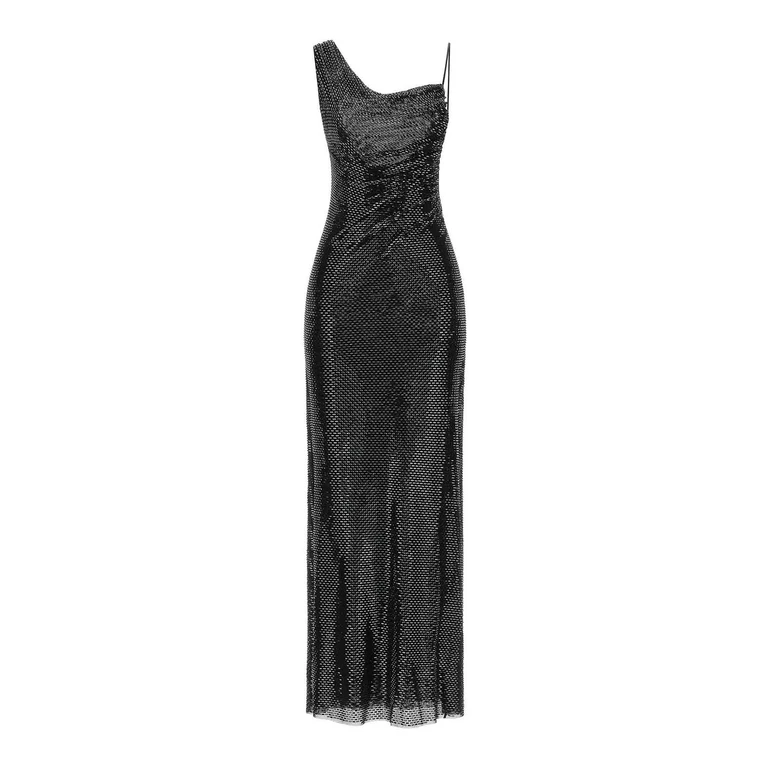 Self Portrait Maxi Robe - Noir (PF26041X)