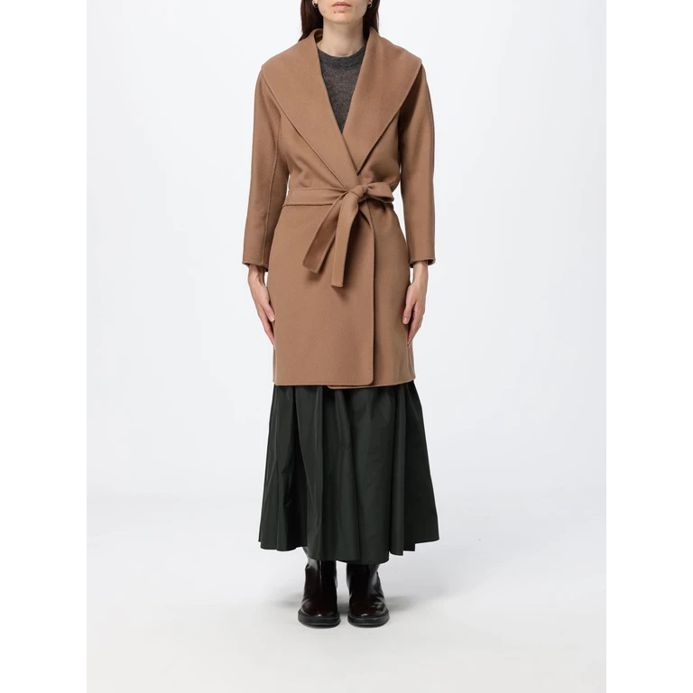 Belted Virgin Wool Robe Coat with Shawl Collar (2629016061600045)