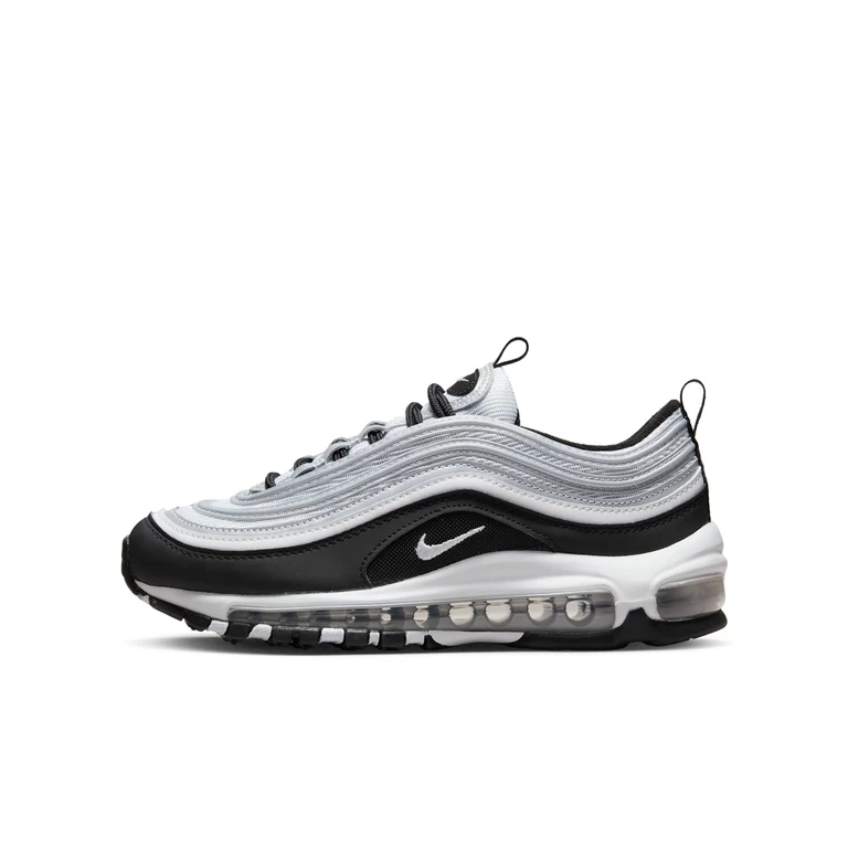 Grade School Air Max 97 'Black Reflect Silver' Sneakers