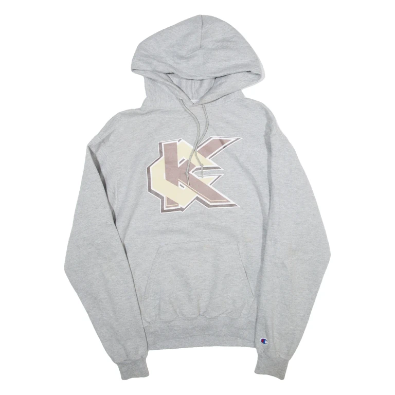 CHAMPION Mens Grey Hoodie M