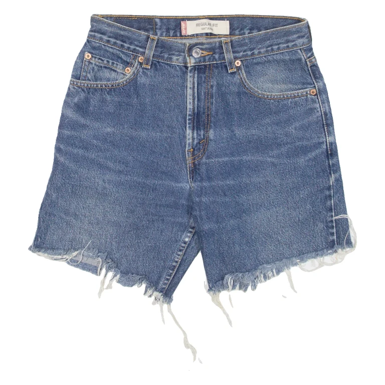 LEVI'S 505 Womens Jorts Shorts Blue M W30
