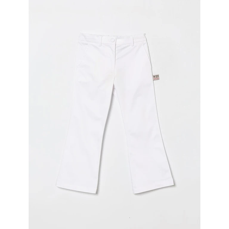 N° 21 Pants Kids color White (N210AQN04660N100)