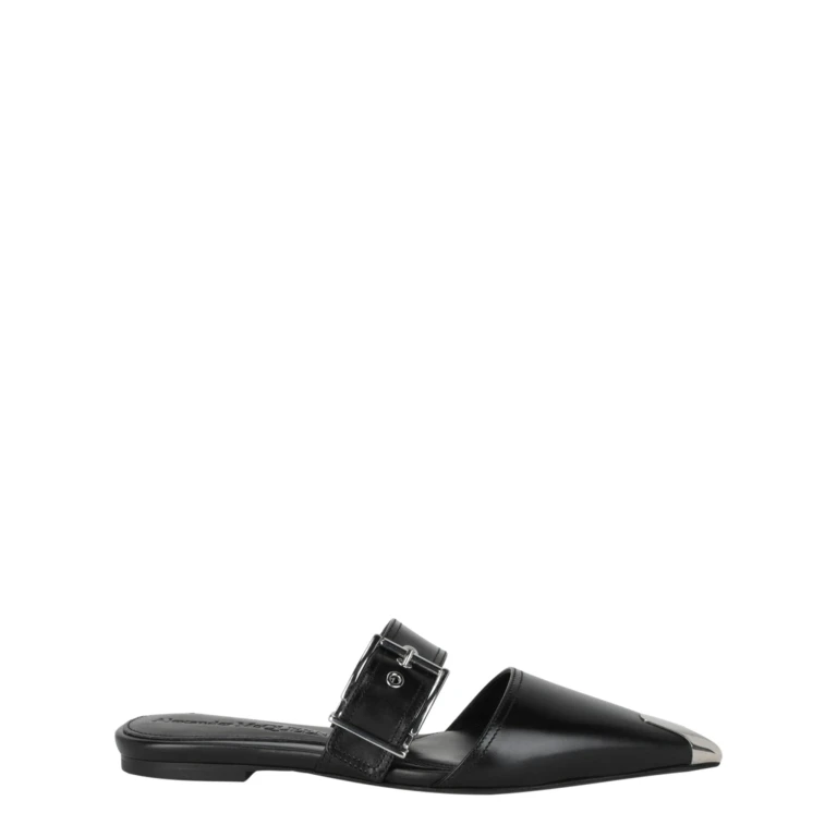 Punk Leather Flats