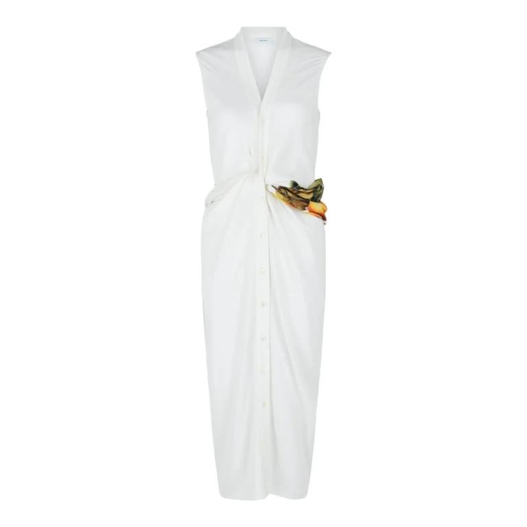 Twisted Belt Midi Dress