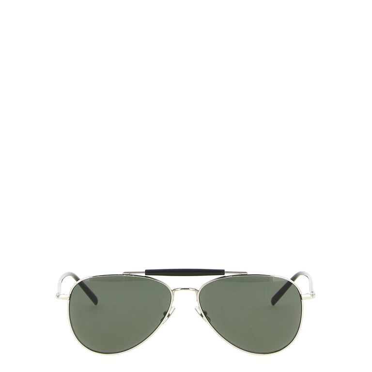 Saint Laurent Silver Acetate Sunglasses - Men