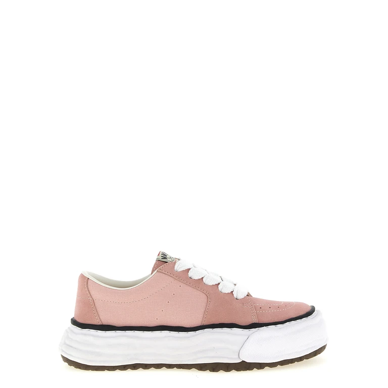 Multicolor Cowhide Platform Sneakers - Men
