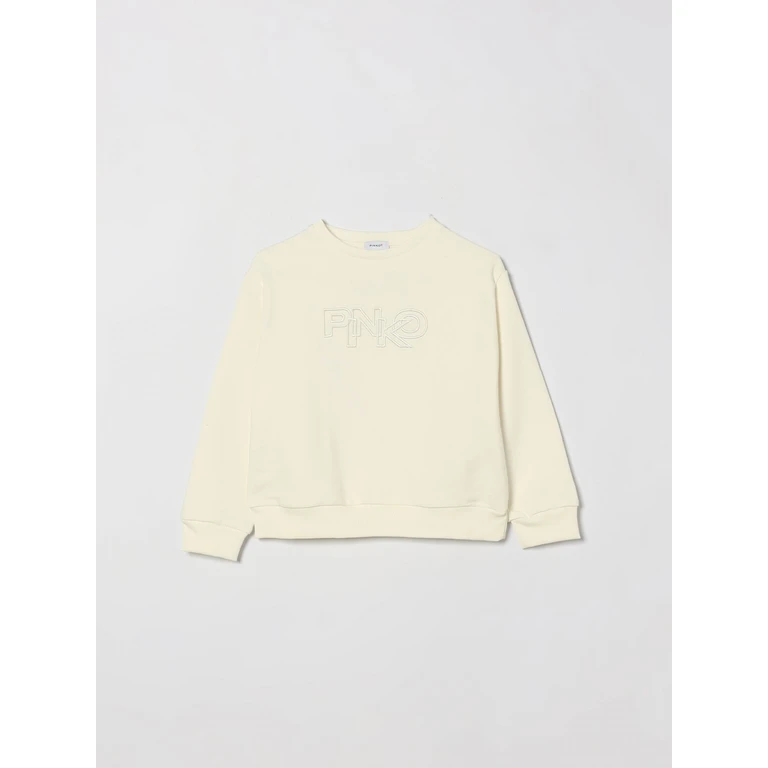 Girl's Crewneck Jersey Jumper with Tone-on-Tone Logo (KFFE033CFF0160065)