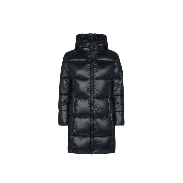 Luck Maxi-Quilted Hooded Women Coat Black