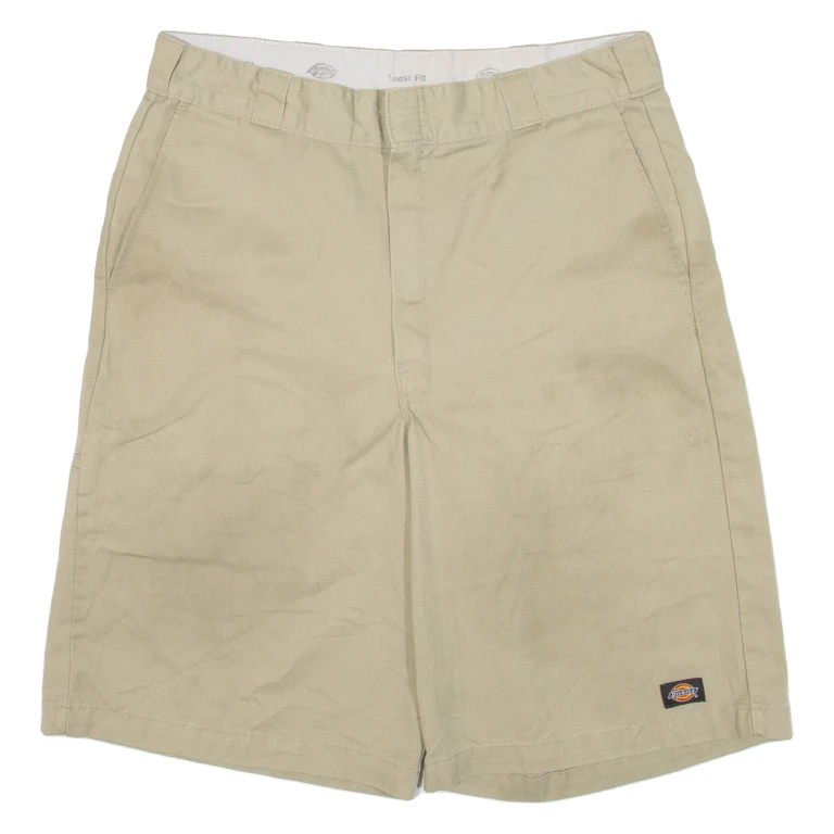 DICKIES Mens Workwear Shorts Brown Loose L W36