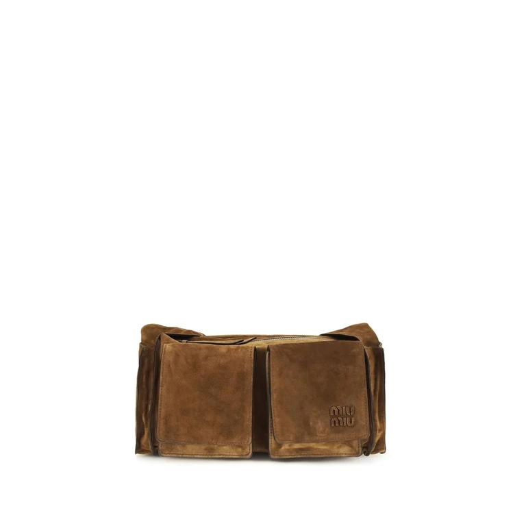 Miu Miu Brown Calf Leather Bos Taurus Shoulder Bag - Women (MI5BC205VPOO2CSSF0324BB)