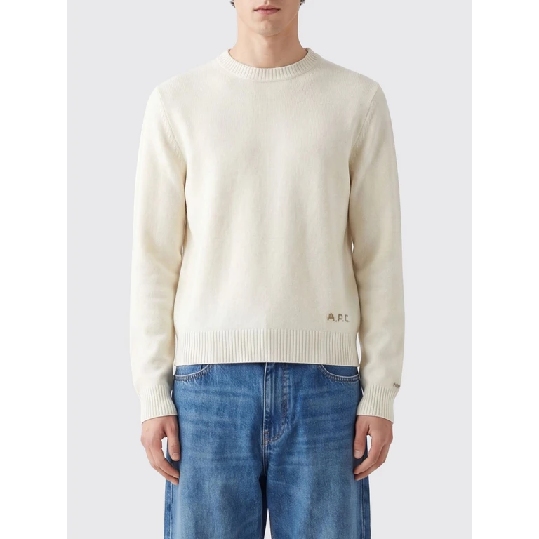 A. P.C. Crewneck Wool Jumper with Embroidered Logo (WOASWH23491AAD)